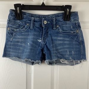Aeropostale distressed denim shorts Size 1/2